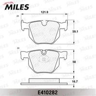 Колодки тормозные (Новая смесь Low-Metallic) задние (BMW E90/E91/E60/E61/E70/E71) (без датчика) E410282