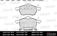 Колодки передние (opel astra g  zafira a  b) e100124