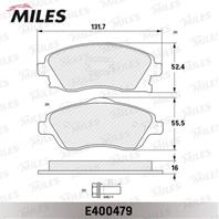 Колодки тормозные OPEL CORSA C 01>/TIGRA B 04> пер