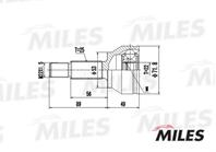 ШРУС FORD FIESTA V/FUSION 1.25-1.4TDCI 01- нар.