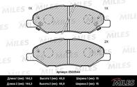 Колодки тормозные NISSAN MARCH 02-/NOTE(Япония) 01-/TIIDA 07- перед. Ceramic