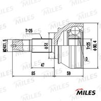 ШРУС ALFA ROMEO 145/146/147/156/SPIDER/FIAT MAREA/