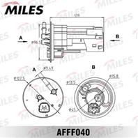 Фильтр топливный HONDA ACCORD 1.8-2.2i/CIVIC 96- AFFF040 (FILTRON -  MANN -) AFF