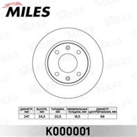 Диск тормозной CITROEN SAXO/XSARA/ZX/PEUGEOT 106/206/306 передний вент.