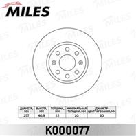 Диск тормозной opel corsa d 06-/fiat punto 09- передний вент. k000077