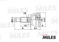 MILES GA20110 ШРУС FORD FOCUS/FIESTA/FUSION 1.4-2.0 98-04 нар.
