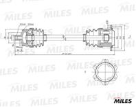 Привод в сборе audi a4/vw passat 1.8t-2.3 95-05 прав. (abs) gc02012