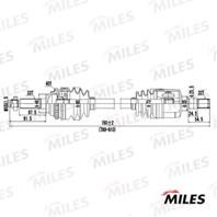 Привод в сборе DAEWOO MATIZ 0.8 08- прав. (ABS) GC02047