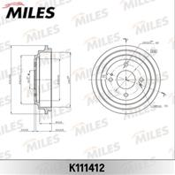 Барабан тормозной HONDA FIT/JAZZ K111412