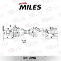 Привод в сборе peugeot 406 1.6-2.0 95-04 прав. (abs) gc02096