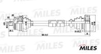 Привод в сборе AUDI A4 I/SKODA/VW PASSAT V 1.8-2.0 95-05 прав. +ABS