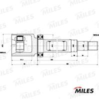 ШРУС FORD FOCUS II 08-11/C-MAX 07-10 внутр. прав.  GA12078