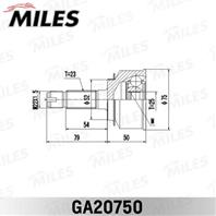 ШРУС Honda Jazz/Fit GD1 2001 нар. GA20750