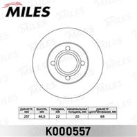 Диск тормозной audi 80 86-91/90 87-91/100 77-91 передний вент. k000557