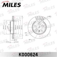 Диск тормозной bmw 3 e46 318-328 98-/z4 2.5-3.0 03- передний d=300мм. k000624