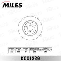 Диск тормозной bmw x5 e70 3.0/x6 e71 3.0 (usa) передний d=332мм. k001229