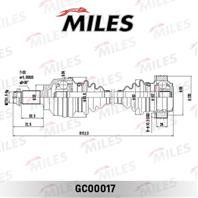 Привод в сборе bmw e39 2.3-2.8 95-03 задн. gc00017
