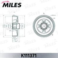 Барабан тормозной NISSAN MICRA/NOTE 03 (TRW DB4340B) K111371