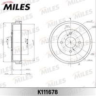 Барабан тормозной NISSAN PRIMERA P10/BLUEBIRD/LAUREL K111678