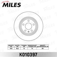 Диск тормозной audi a4/a5/a6/a7/q5 задний вент.d=300мм. k010397