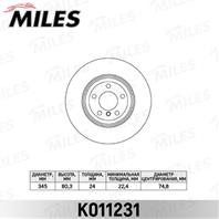 Диск тормозной bmw x5 e70/x6 e71 задний d=345мм. k011231