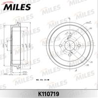 Барабан тормозной TOYOTA YARIS K110719