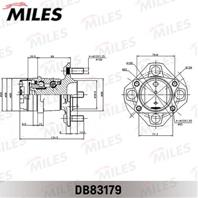 Ступица колеса с подшипником NISSAN WINGROAD 12/AD