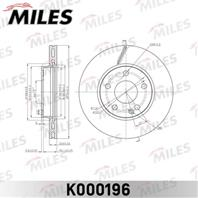 Диск тормозной mercedes a-class w169/b-class w245 04- передний вент.d=276мм. k000196