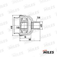 ШРУС OPEL VECTRA/SAAB 900 2.0/2.3 89-98 внутр. GA10024