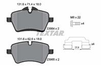 Колодки тормозные дисковые передние 2398401 от компании TEXTAR
