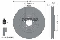 Диск тормозной передний Jaguar xf/xj/s-type vent d=355mm