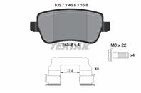 Колодки тормозные дисковые задние 2434802 от компании TEXTAR