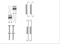 Монтажный комплект тормозных колодок