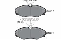 Колодки тормозные дисковые передние 2309903 от фирмы TEXTAR