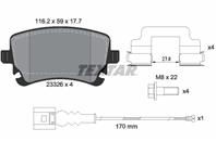 Колодки тормозные дисковые 2332602 от производителя TEXTAR