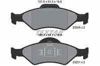 Колодки торм. FORD FIESTA/KA MAZDA 121 передн. к-т