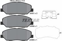 Колодки тормозные дисковые передние 2435101 от компании TEXTAR