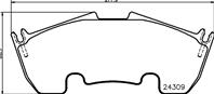 Тормозные колодки передние MB SLR R199 04/2004- 