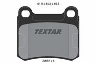 Колодки тормозные дисковые задние 2068701 от фирмы TEXTAR