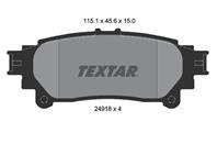 Колодки тормозные дисковые задние 2491801 от производителя TEXTAR