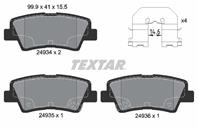 Тормозные дисковые колодки задние антискрип 2493401 от компании TEXTAR