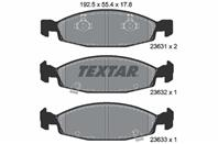 Колодки тормозные дисковые передние 2363101 от фирмы TEXTAR