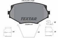 Колодки тормозные дисковые TEXTAR