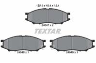 Колодки тормозные дисковые передние 2464701 от компании TEXTAR