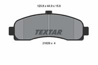 Колодки тормозные дисковые передние 2162601 от компании TEXTAR