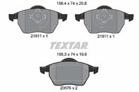 Колодки тормозные дисковые передние 2191102 от компании TEXTAR