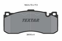 Колодки тормозные дисковые передние 2431601 от фирмы TEXTAR