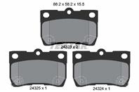 Колодки тормозные дисковые задние 2432301 от компании TEXTAR