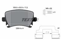 Колодки тормозные дисковые задние 2391402 от производителя TEXTAR
