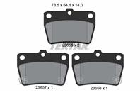 Колодки тормозные дисковые задние 2365601 от компании TEXTAR